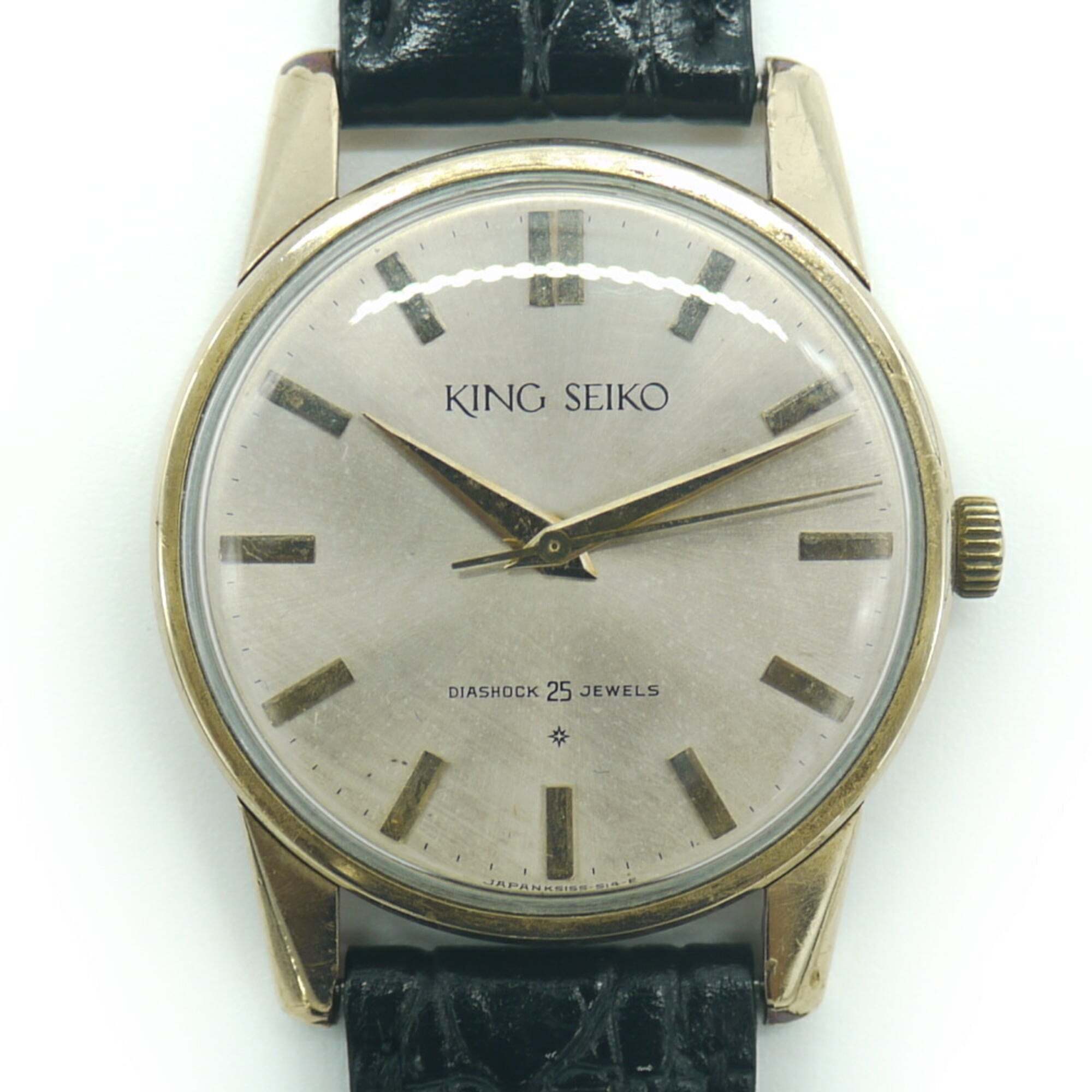 Seiko King First Model Late Manual Winding Watch Ref15034 Silver Dial